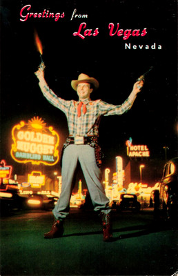 Vintage Postcard, Greetings From Las Vegas, Nevada, Long Ago*