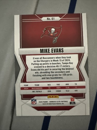 Panini Donruss Elite 2025 - Mike Evans #61 - Imagen 2 de 2