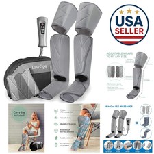 Adjustable Leg Massager for Circulation - Air Compression Wraps for Home Therapy