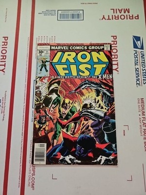 IRON FIST #15 App X-MEN 1st Bushmaster Comic  FN+ Range 1977 Marvel 
