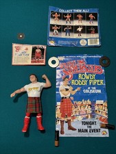 Complete WWF LJN 1984 Rowdy Roddy Piper, Bio Card Back, Poster