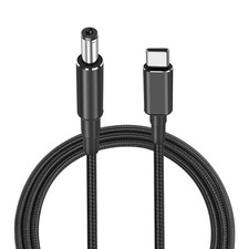 PNGKNYOCN USB C to DC 5.5mm x 2.1mm Power Cord,100W PD Type C Male Black