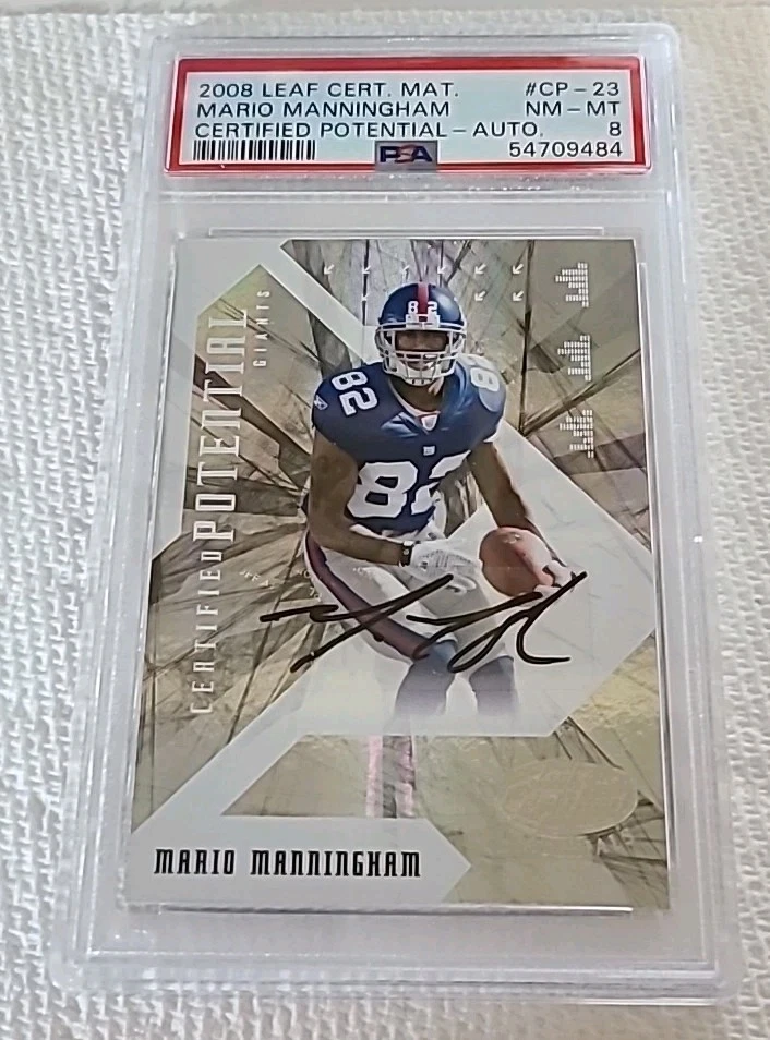 Mario Manningham Leaf Certified Materials Certified Potential #CP23 Autograph