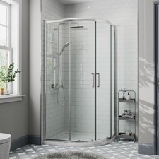 1000 x 1000mm Quadrant Shower Enclosure Walk In Cubicle Framed 8mm Safety Glass