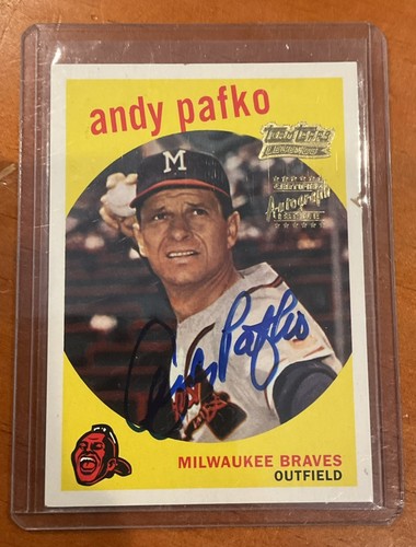Andy Pafko #TT27F 2001 Topps Team Legends Autograph card