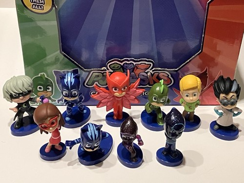 LOTE de 10 figuras bolsas ciegas serie 1 PJ Masks + caja de exhibición original abierta - Imagen 2 de 10