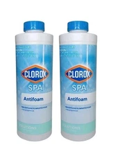 (2 Set) Clorox Spa Antifoam Bottle 32 Oz Pool & Spa Water Treatment