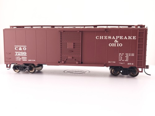 Coche de caja Bachmann escala HO Chesapeake y Ohio 40' C & O 7299 pesado con ruedas de metal | Condition: Used
