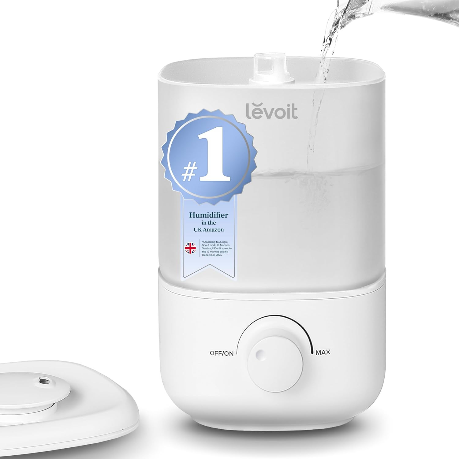 Humidifier for Bedroom, Ultra-Quiet 23Db, Easy to Fill & Clean, Cool Mist Air Hu