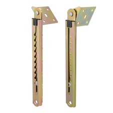 250mm Length Double Angle Lifting Rod Adjusting 10 Gear Desk Hinge Bracket, Pair