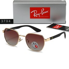 New Ray-Ban RB3794 Sunglasses Gold Frame Gradient Brown Lens 56-19-140mm