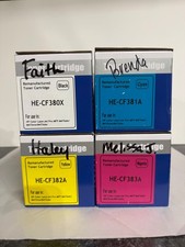 Compatible Toner 4-Pack for HP 312X 312A CF380X CF381A CF382A CF383A M476