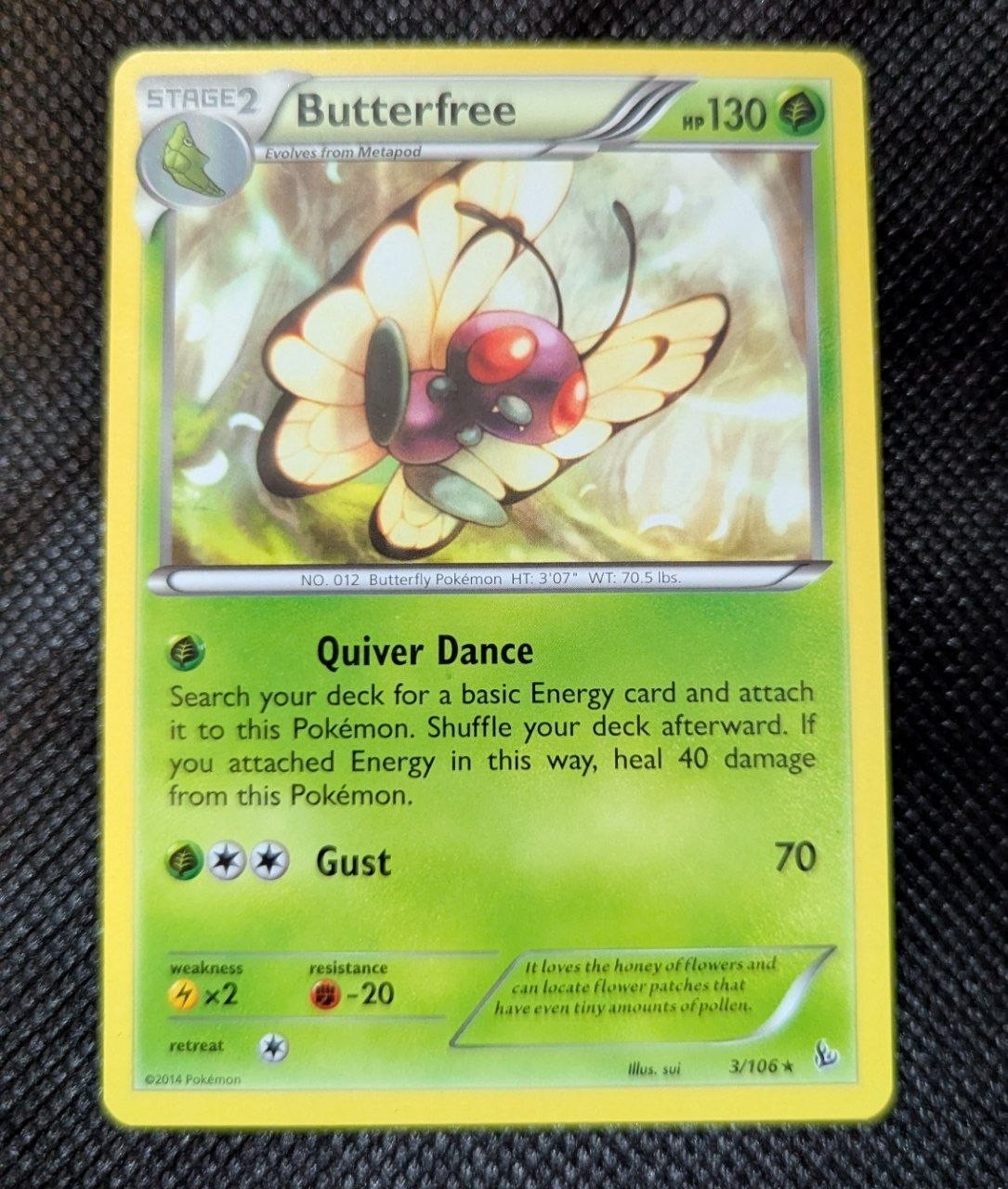 Butterfree XY - Flashfire 3/106 Pokemon Card #3/106