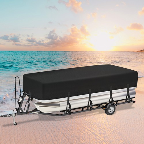 17 18 19 20FT Pontoon Boat Cover Trailerable Waterproof Heavy Duty Marine Grade - Picture 10 of 13