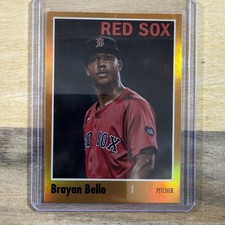 Brayan Bello 2024 Topps Archives Orange /15 Red Sox