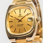 New Listing**Vintage 1977** OMEGA Seamaster Cal.1012 Automatic Gold Dial Date 35mm Mens TV