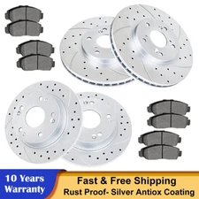 Front Rear Brake Rotors Brakes Pads for 2008-2012 2014-2017 Honda Accord LX LX-P
