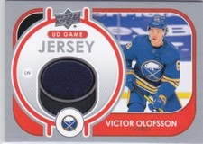 21/22 UD..VICTOR OLOFSSON..GAME JERSEY..# GJ-VO..SABRES..COMBINED SHIP