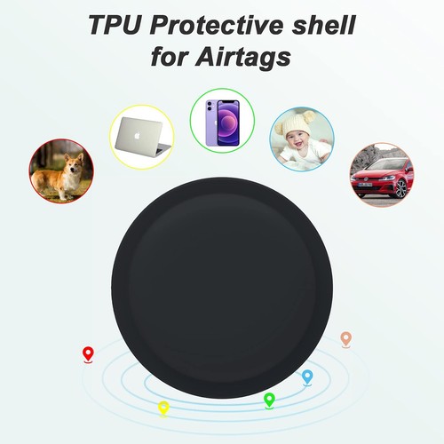 LiZHi Case for Apple Airtag Holder Cover Airtag Sticker Stick on Adhesive Mou... - Zdjęcie 3 z 8