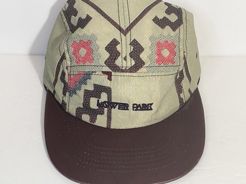 Cappello con cinturino in pelle Lower Park 5 pannelli - Foto 2 di 9