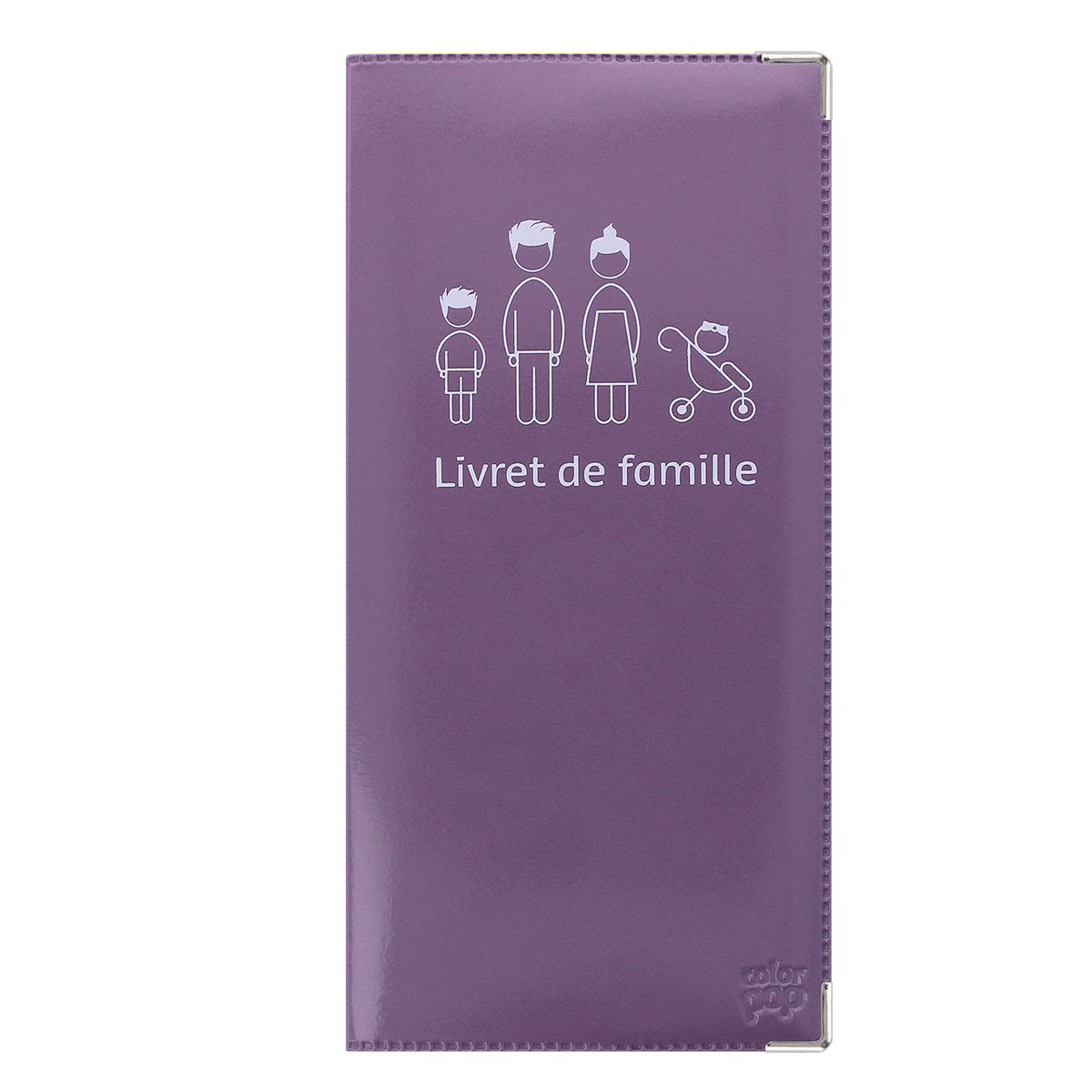 Etui livret de famille my color pop ® - pvc-fabrication francaise-old mauve Etui livret de famille my color pop ® - pvc-fabrication francaise-old mauve