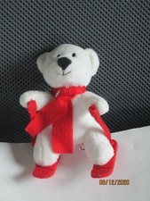 COCA-COLA B&Auml;R auf Skiern Pl&uuml;schfigur Gr&ouml;&szlig;e: ca. 12 cm