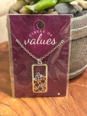 Pioneer Plus Jewelry Adorable LDS Young Women Necklace Circle of Values Colors