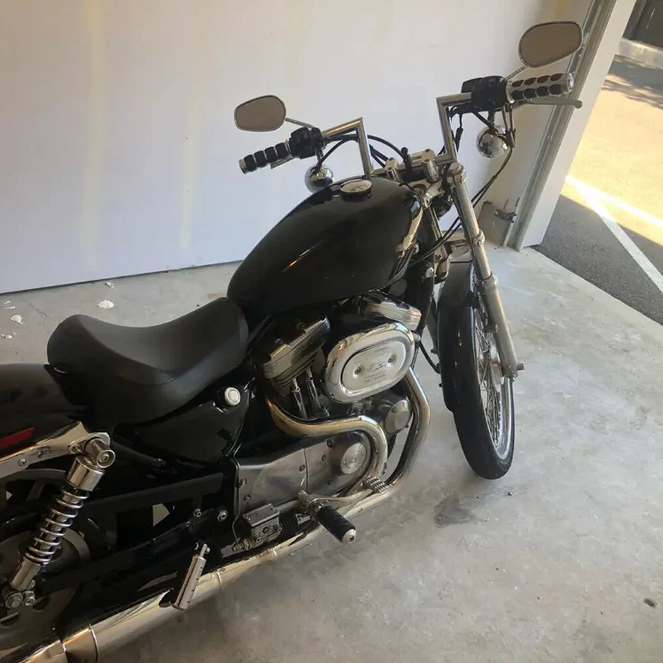 Manillar barra de arrastre barras Z de motocicleta de 1" 25 mm para Yamaha V Star 650 1100 1300 Foto 4 de 4