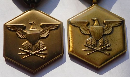 Two US Military Merit Medals Ribbons with Lapel Pins - Picture 4 of 6