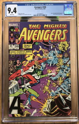 Avengers #246 1st App Maria Rambeau 1984 CGC 9.4 Starfox She-Hulk Marvel Comics