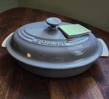 Le Creuset Covered Casserole Oval Cookware Baking Bowl Dish #18-13 New