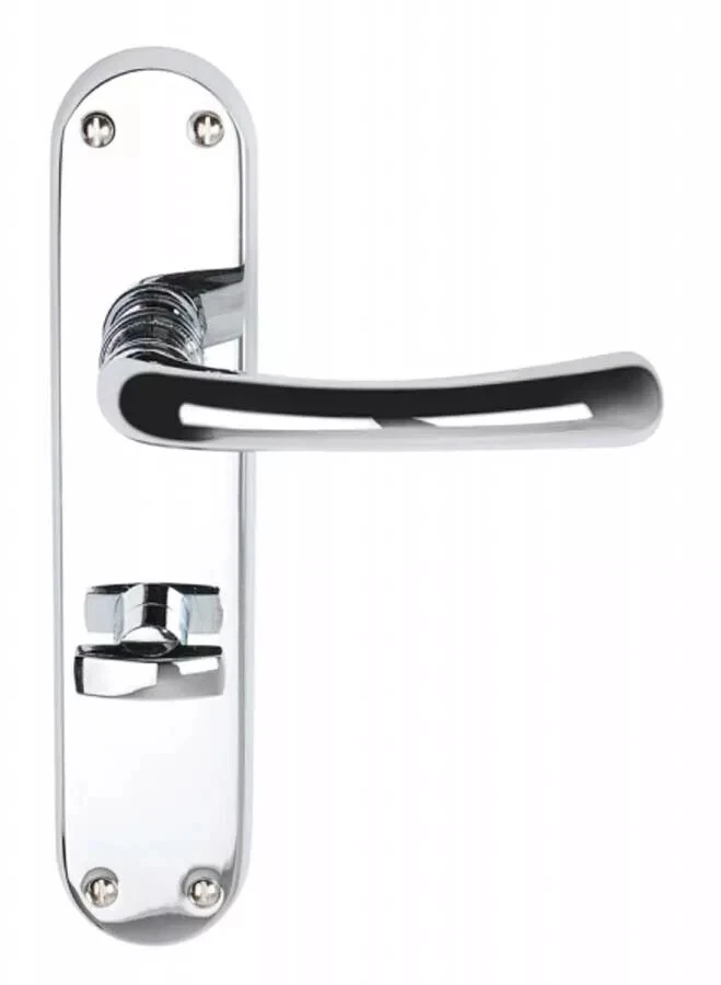 Clara Premium Designer Bathroom Door Handle Pack (With 3" Lock and 3 Hinges) - Image 2 of 4