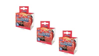3 Stück Dr. Marcus Car Scents Duftdose Lufterfrischer Red Fruits Rote Früchte