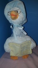Mother Goose Animated Talking 14" Plush Nursery Rhyme Toy Doll Cuddle Barn Blue