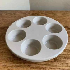 Anchor Hocking MICROWARE Microwave/Conventional 6-Hole Muffin Pan USA; Excellent