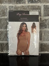Nude Basic Sleeveless Tank Bodysuit - Leg Avenue 3764 Size S/M