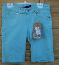 LEVI'S nwt mint green knit bermuda shorts girl's size 10 Reg NEW stretch 
