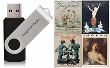 Jugend German Art Nouveau Jugendstil - 2220 Old Magazines (1896-1940) on USB