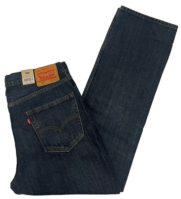 New Levis 527 Slim Bootcut Mens Jeans 34X32 #4257 Dark Blue W34L32