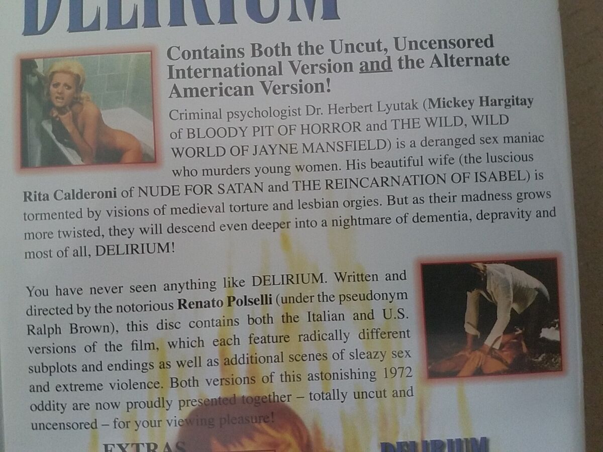 デリリウム('72伊) DVD】デリリウム('72伊) Delirium (DVD, 1972) 827058113793| eBay