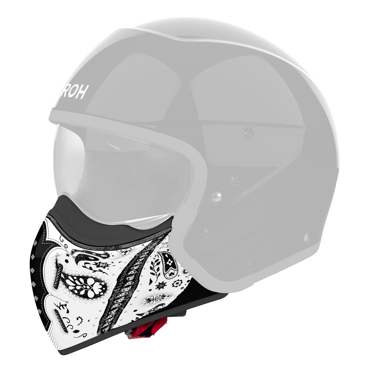 Mentoniera Casco Airoh J 110 Peasly Bianco Lucido