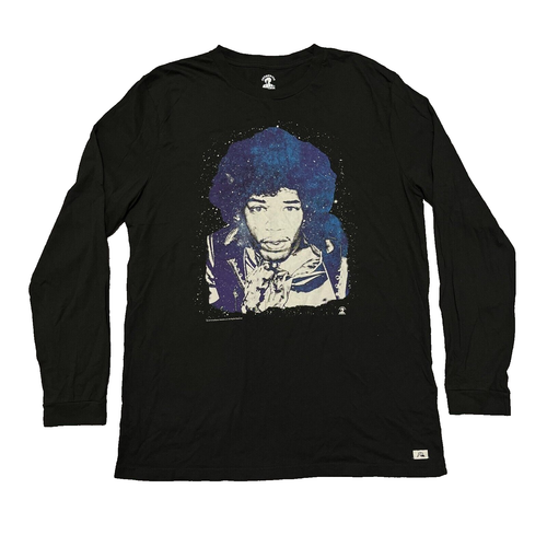 Jimi Hendrix Shirt Black Rock Band Tee Tour Concert Long Sleeve