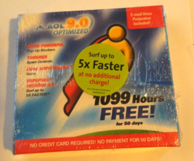 Vintage AOL America Online Internet Connection Trial CD. Unused, sealed