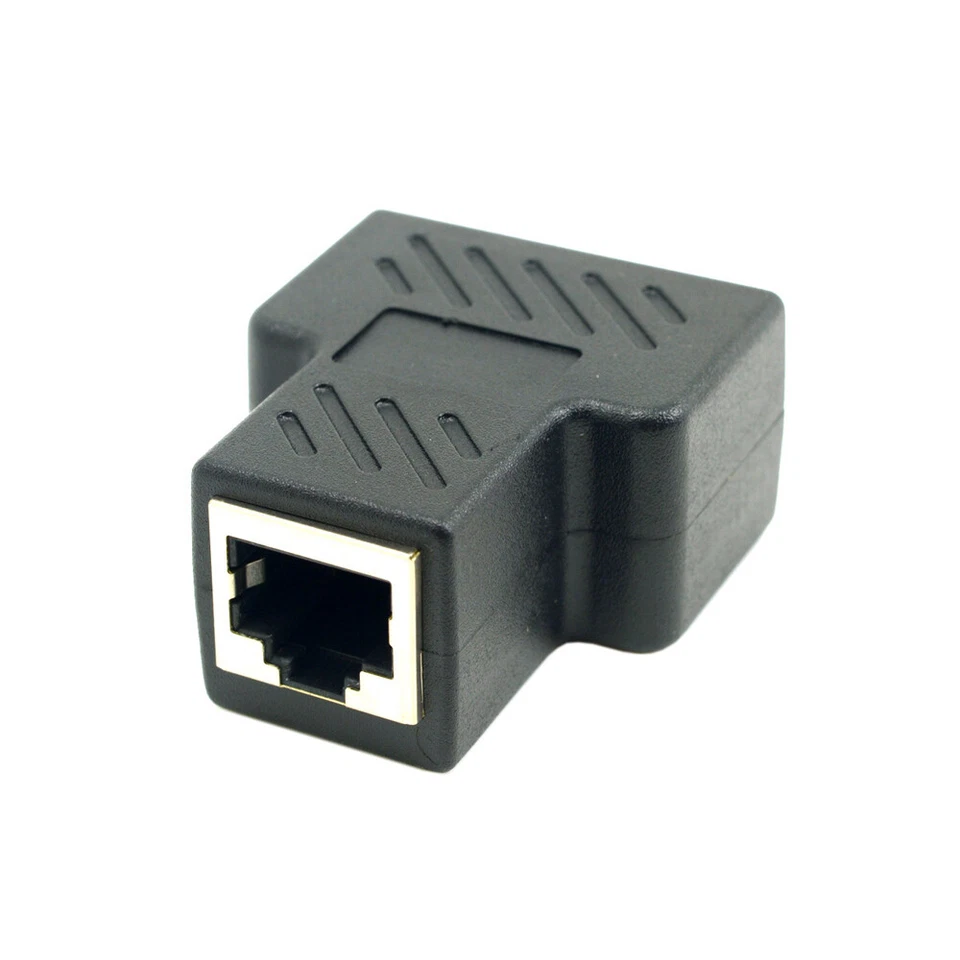 4pcs STP UTP Cat6 RJ45 8P8C Plug To Dual RJ45 Splitter Network Ethernet Adapter - Image 4 of 4