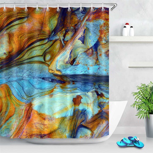 Nice Marble Waterproof Bathroom Polyester Shower Curtain Liner Water Resistant - Imagen 2 de 8