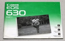CANON EOS 630 Original Camera Guide Manual Instruction Photography Book