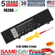 FOR DELL F62G0 Battery for Dell-Inspiron 13 5370 7370 7380 7386 7373 P83G 38Wh