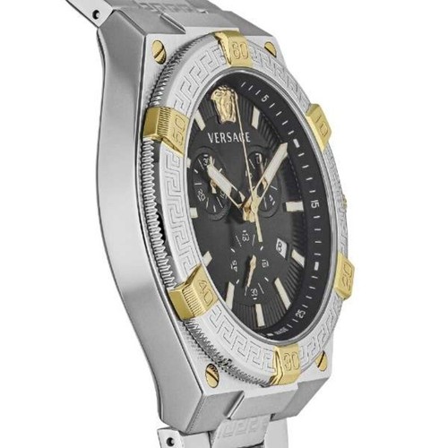 Versace Greca VESO01123 Sporty Chronograph Men's Watch New + Box & Paper's - Picture 2 of 5