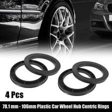 4pcs Plastic 78.1mm to 106mm Car Hub Centric Rings Wheel Bore Center Spacer