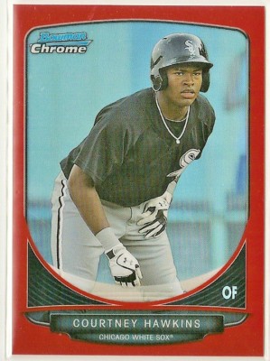 Courtney Hawkins 2013 Bowman Chrome Draft Picks Prospect Rot Refraktor #' D 2/5